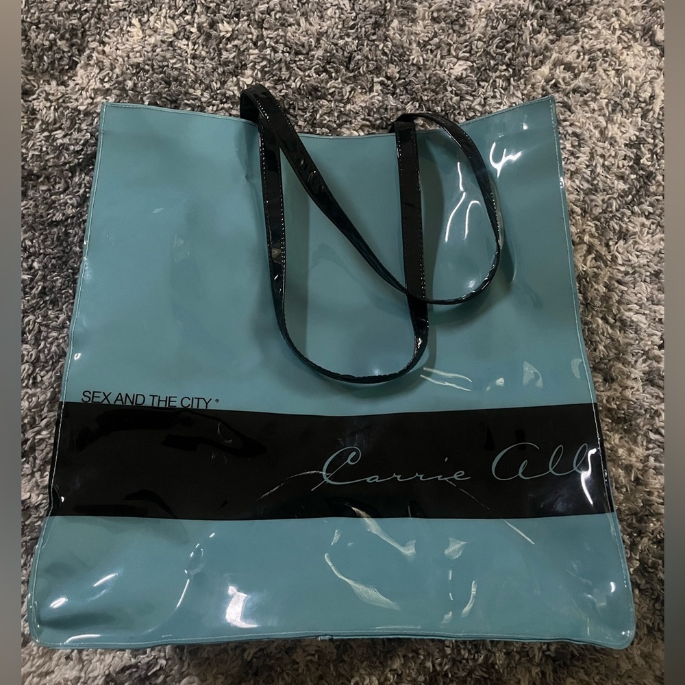 Sex and the City 2003 Carrie All HBO Promotional Patent Leather Tote Bag RARE